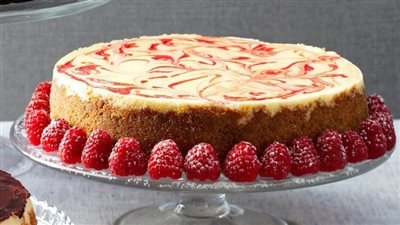 Swirled Raspberry & Chocolate Cheesecake