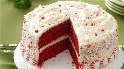 Peppermint Red Velvet Cake