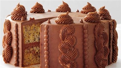 Banana Cake with Chocolate Frosting