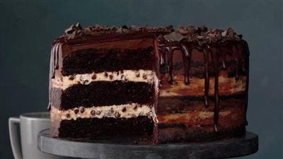 Three-Layer Chocolate Ganache Cake