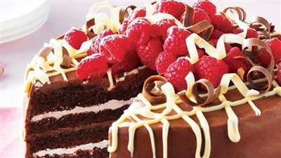 Very Chocolate Torte with Raspberry Cream