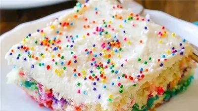 Sprinkle Sheet Cake