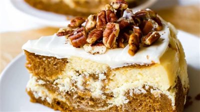 Pumpkin Cake Cheesecake