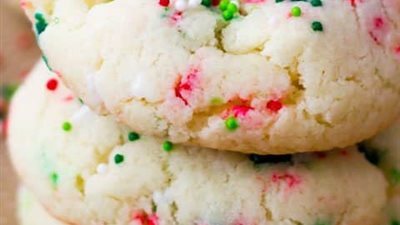 Confetti Cake Batter Cookies