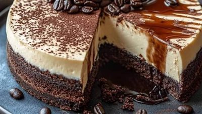 Coffee Brownie Cheesecake