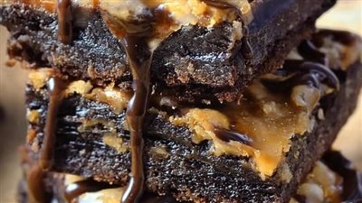 Fudgy Peanut Butter Brownies