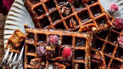 Easy Gingerbread Waffles
