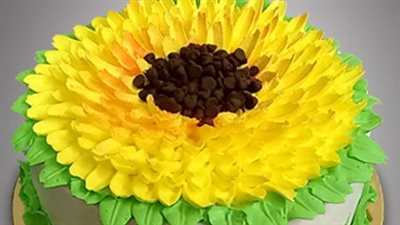 Peeps Sunflower Cake