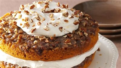 Praline Pumpkin Torte