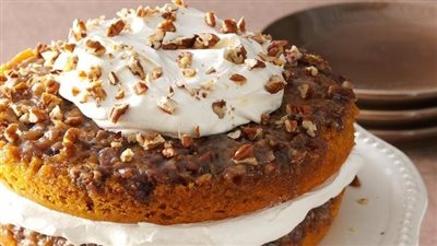Praline Pumpkin Torte