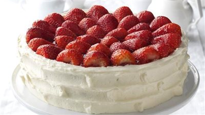 Strawberry Walnut Torte