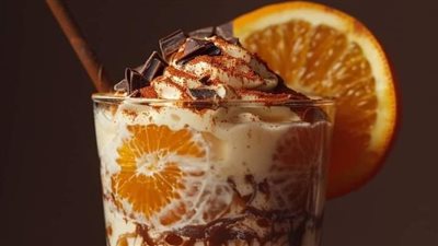 Chocolate Orange Creamsicle Cocktail** 🍊🍫
