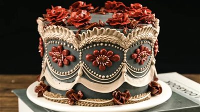 Raspberry Marble Pound Cake 