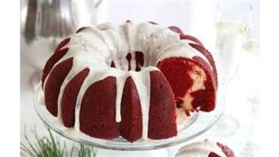 Raspberry Marble Pound Cake