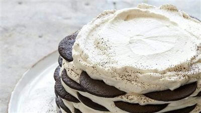 Chocolate Icebox Cake with Caramel Drizzle